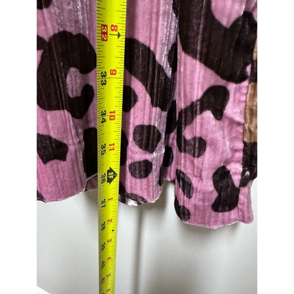 Anthropologie Pink and Brown Leopard Print Mini Dress - Picture 6 of 9